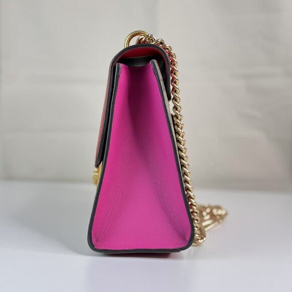 Gucci Red Padlock Shoulder Bag GG Coated Canvas and leather - Picture 2 of 8